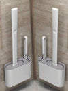 Wall Mounted Silicone Toilet Brush Set